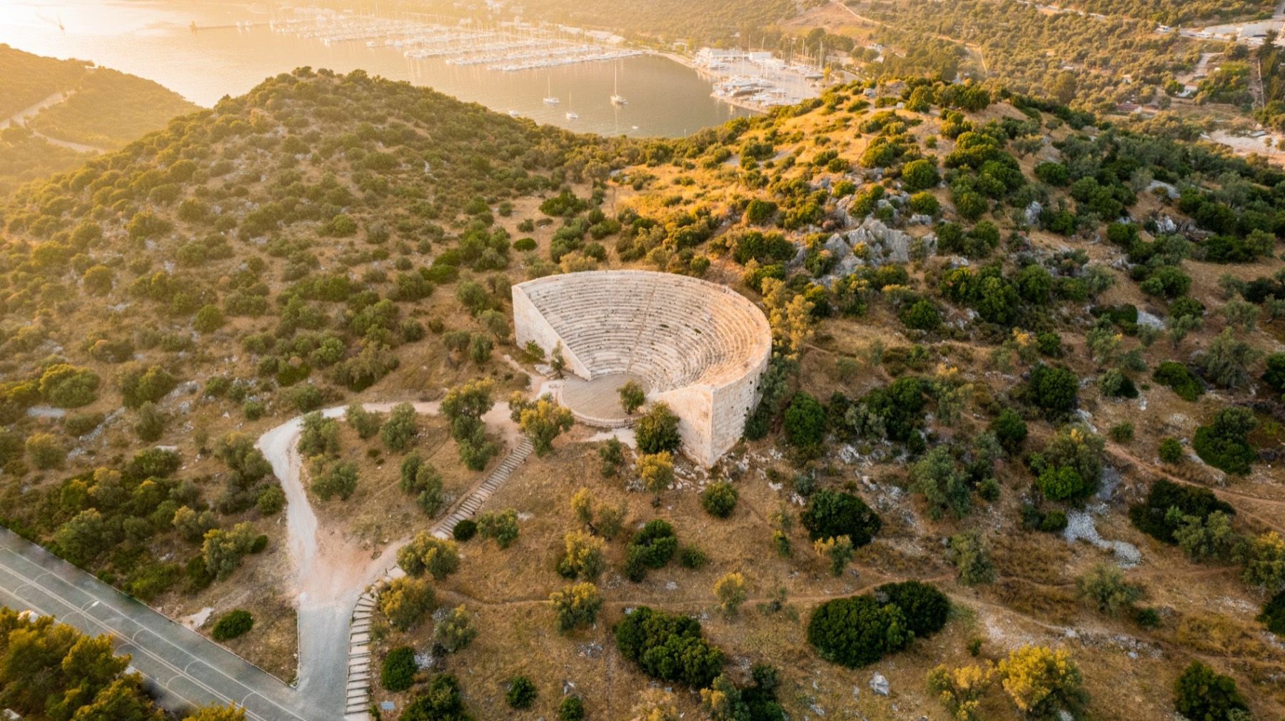 The ancient theater of Antiphellos above Kaş